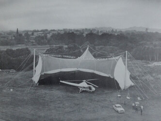 photo of Frankenstein Handley Page Air Portable Hangar, Farnborough 1964