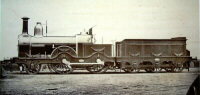 Photograph of the locomotive 'Leinster', made for the Ulster Railway by Beyer & Peacock in 1863